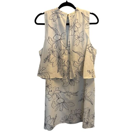 Floral Sleeveless Dress - Cream - Picture 3 of 4